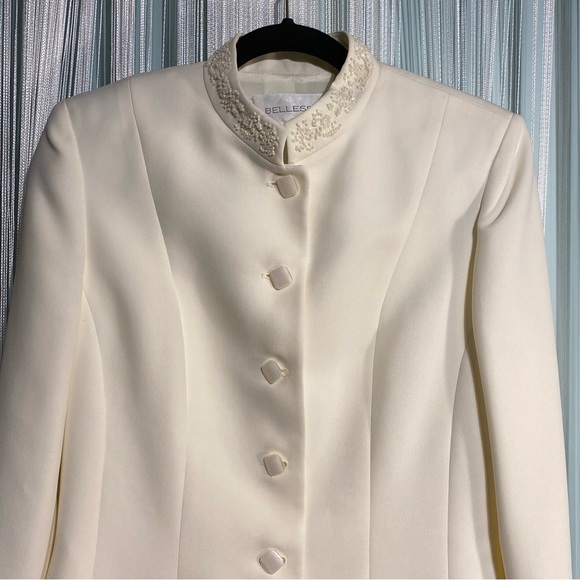 Bellessa Vintage Beaded Blazer Suit Jacket NWOT Size 6 - Picture 3 of 17